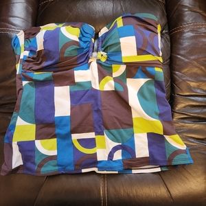 One Piece Top Swimsuit Multi Pattern L